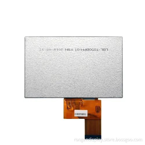 5 Inch 480*272 Resistive Touch Screen High Brightness LCD Display